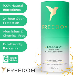Berg-E-Mint Deodorant by Freedom - Saratoga Botanicals, LLC