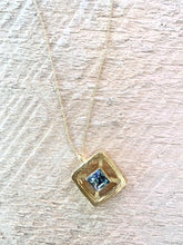 Load image into Gallery viewer, Black Diamond 14k Vermeil Pendant Necklace - Saratoga Botanicals, LLC
