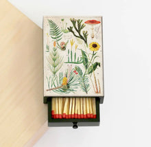 Load image into Gallery viewer, Botanical Print Flowers Nature Beautiful Wooden Matchbox - Saratoga Botanicals, LLC
