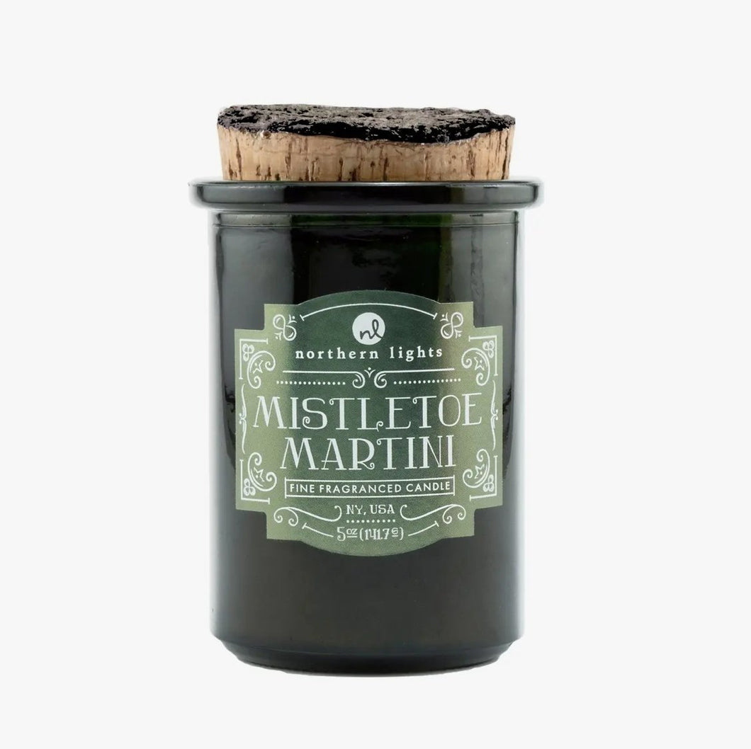 Candle Holiday Spirit Jar - 5oz - Mistletoe Martini - Saratoga Botanicals, LLC