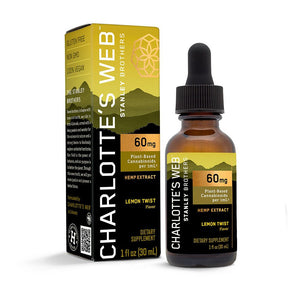 Charlotte's Web CBD Oil 60mg - Lemon Twist - Saratoga Botanicals, LLC