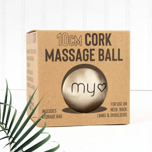 Cork Massage Ball 10cm - Saratoga Botanicals, LLC