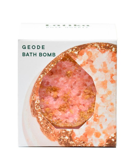 Crystal Geode Bath Bomb - Rose Quartz - Saratoga Botanicals, LLC