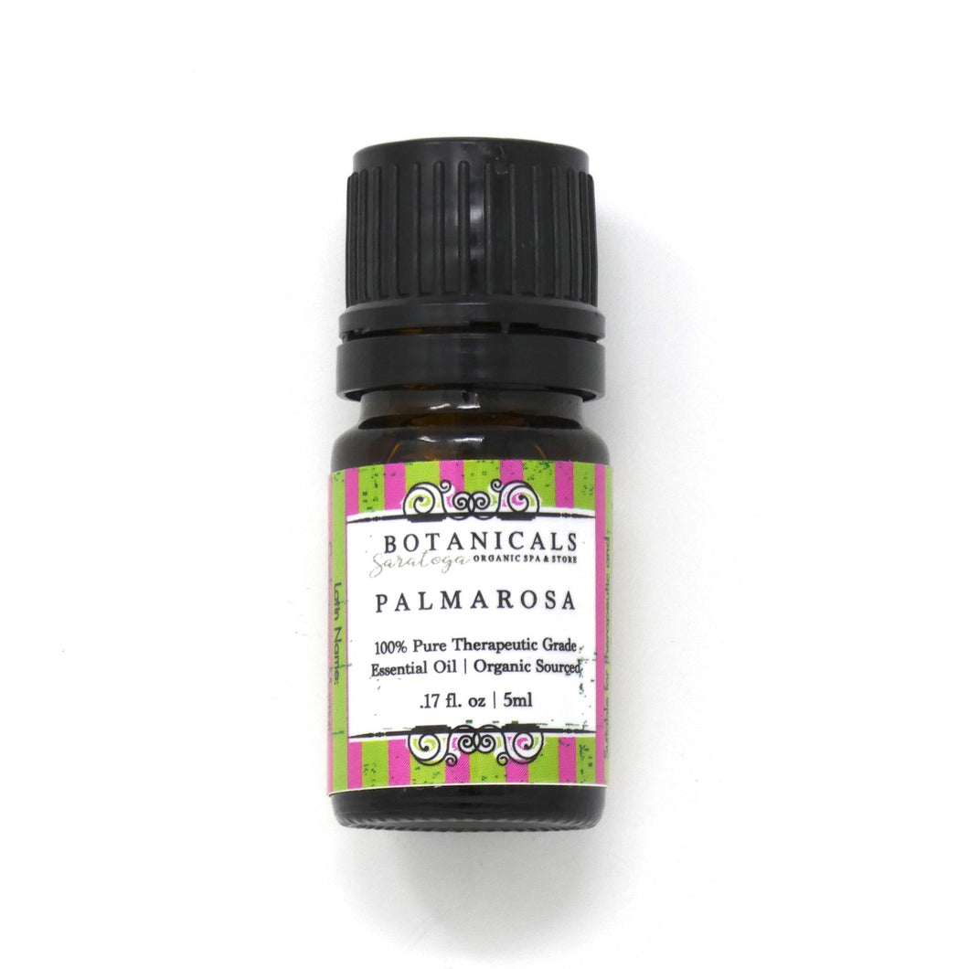 Essential Oil: Palmarosa - Organic (5ml) - Saratoga Botanicals, LLC