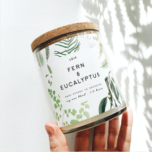 Fern & Eucalyptus Candle | LEIF - Saratoga Botanicals, LLC