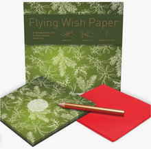 Load image into Gallery viewer, Flying Wish Paper - 15 wishes kit (Holiday Addition) - Saratoga Botanicals, LLC
