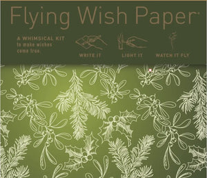 Flying Wish Paper - 15 wishes kit (Holiday Addition) - Saratoga Botanicals, LLC