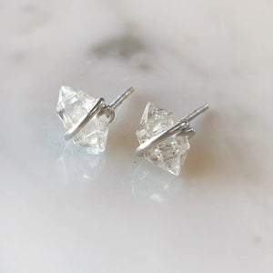 Herkimer Diamond Earrings - Saratoga Botanicals, LLC