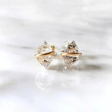 Load image into Gallery viewer, Herkimer Diamond Earrings - Saratoga Botanicals, LLC
