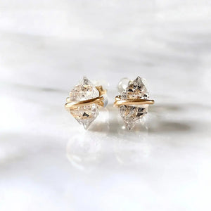 Herkimer Diamond Earrings - Saratoga Botanicals, LLC