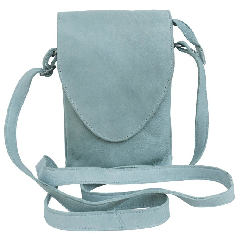 Pippa Crossbody Bag (Pale Blue) - Saratoga Botanicals, LLC