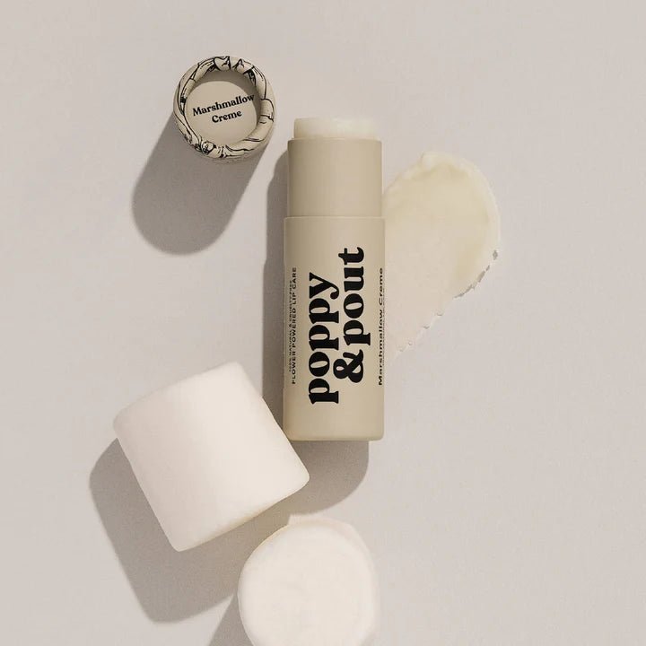 Poppy & Pout Marshmallow Creme Lip Balm - Saratoga Botanicals, LLC
