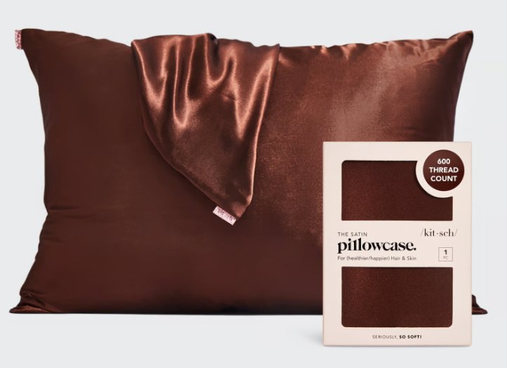 Satin Pillowcase - Chocolate - Saratoga Botanicals, LLC