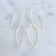 Load image into Gallery viewer, Willow Leaf Stud Sterling Silver Earrings - Saratoga Botanicals, LLC
